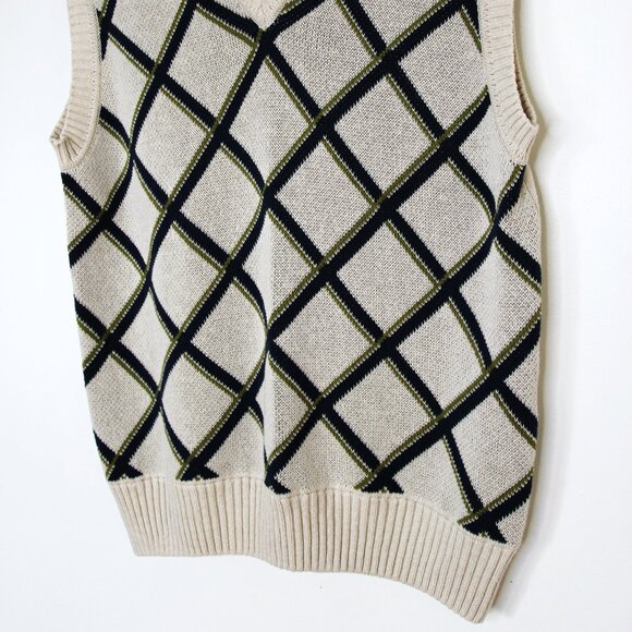 BNWT SS25 PALMES ARGYLE KNITTED VEST S & M & XL - Picture 6 of 13